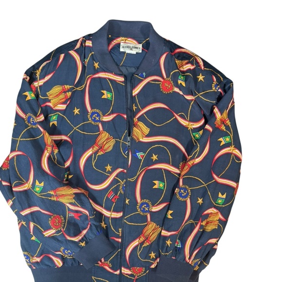 Vintage Alfred Dunner Nautical Patterned Jacket - Picture 5 of 12